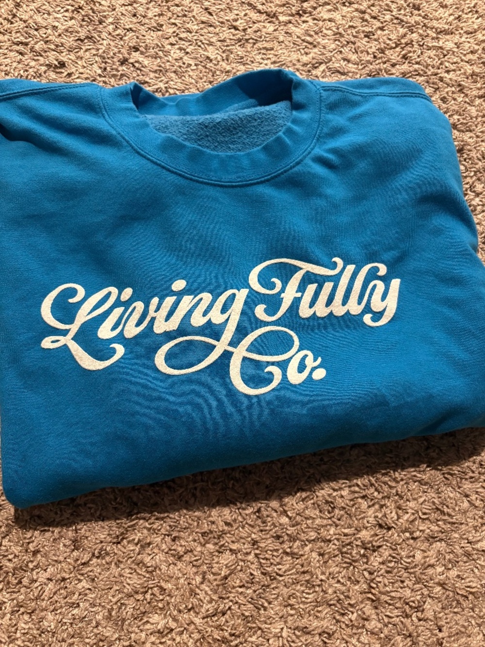 Living Fully Co Blue Sweatshirt